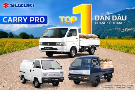 Doanh số tháng 05/2023: Suzuki Carry Pro giành lại vị trí Ông Hoàng xe tải