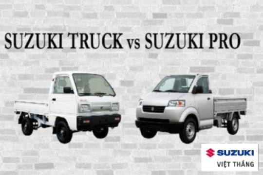 So sánh kích thước của Suzuki Carry Pro và Suzuki Carry Truck