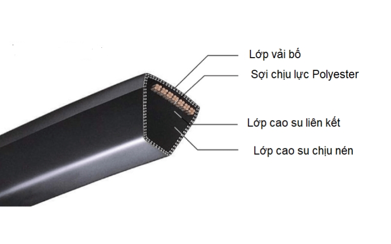 cấu tạo và công dụng dây curoa ô tô