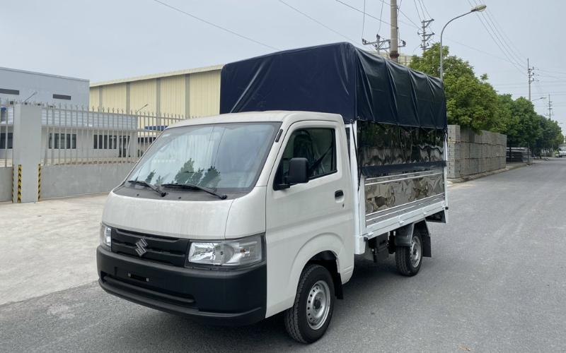 giá lăn bánh suzuki carry pro thùng mui bạt