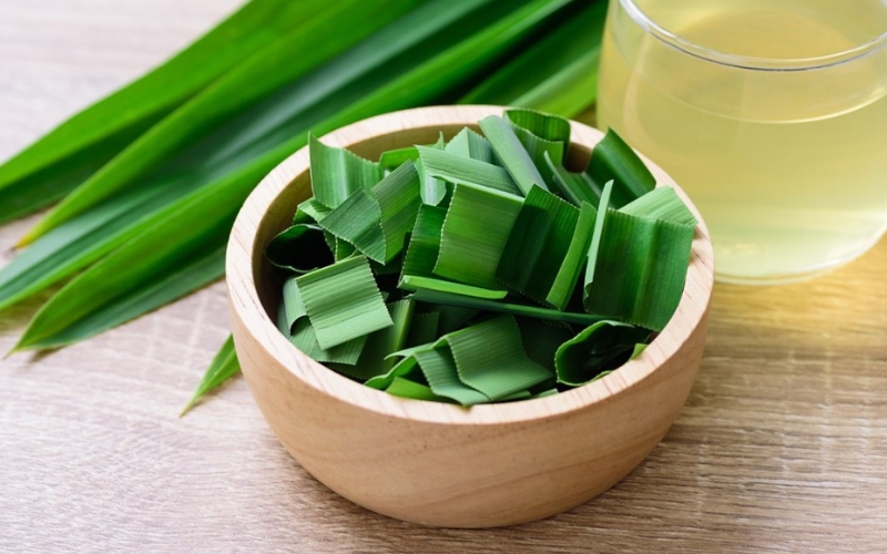 khử mùi trong xe bằng lá dứa