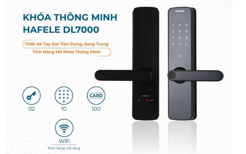 Khóa cửa vân tay Hafele DL7000 