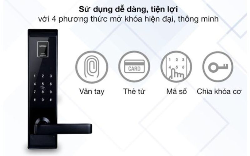những tính năng nổi bật của khóa cửa hafele