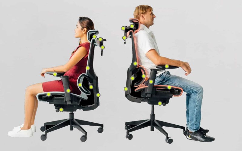 tính năng công thái học của ghế