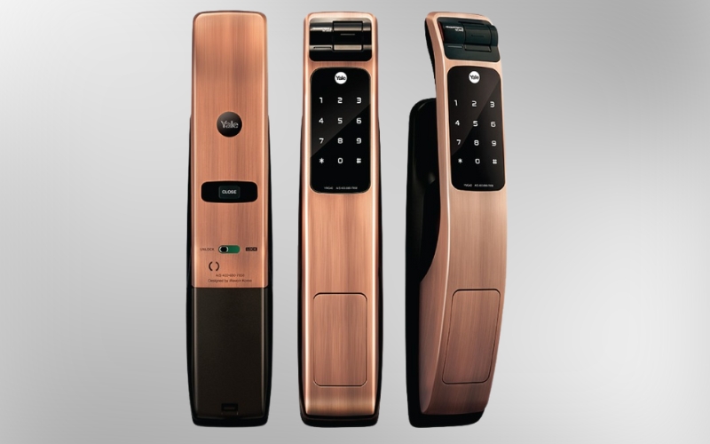 Khóa cửa điện tử Yale YMG 40 RED-BRONZE