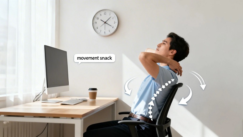 mẹo giảm đau lưng khi ngồi ghế văn phòng