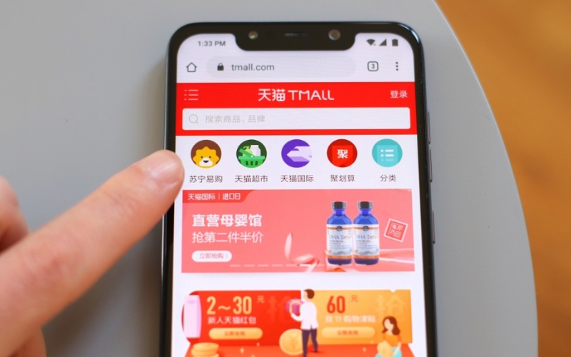 quy trình nhập hàng Tmall qua trung gian