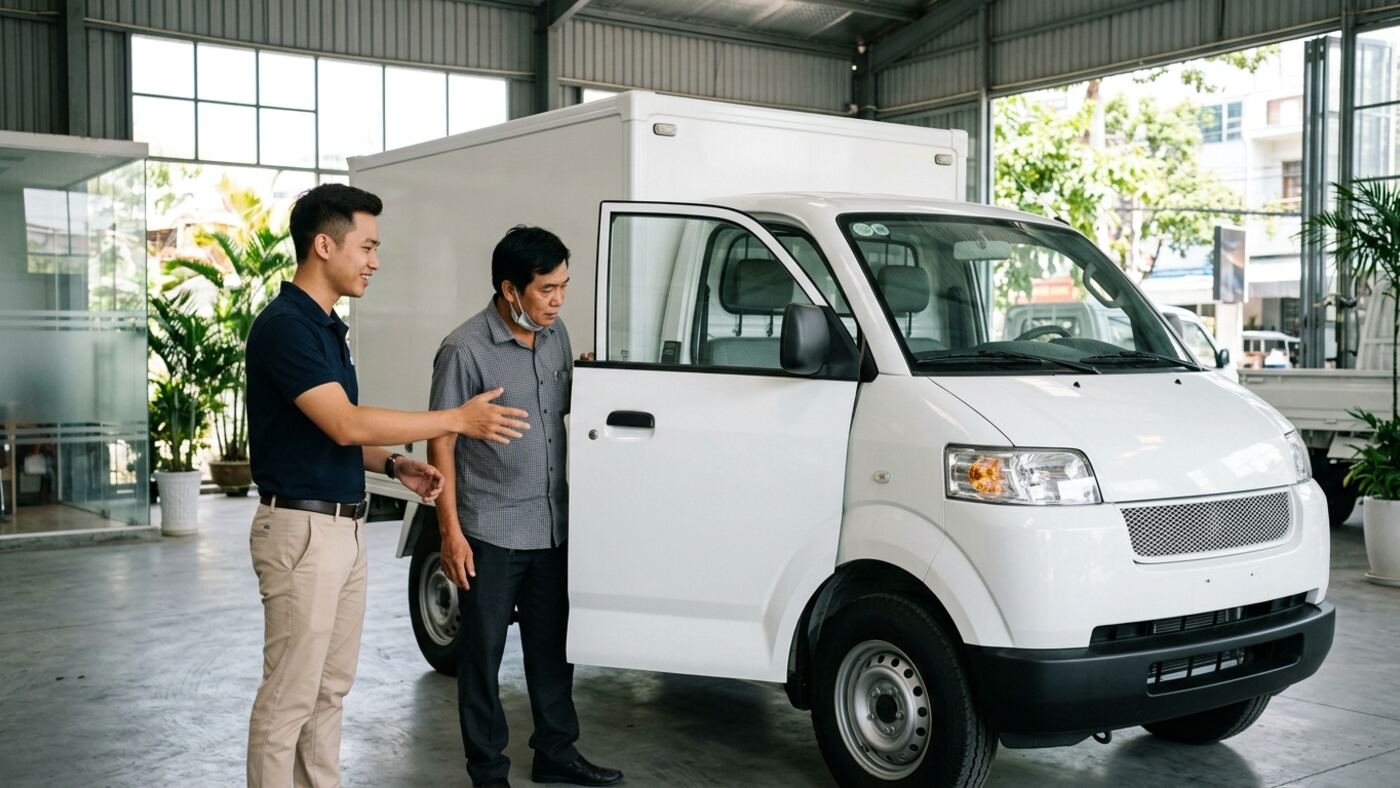 Nhân viên bán xe tải tìm hiểu thu hộ là gì tại showroom